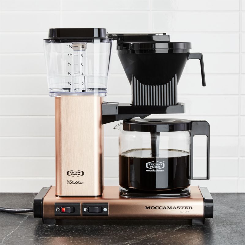 Moccamaster 10-Cup Copper Coffee Maker Crate and Barrel